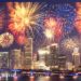 Fireworks over Miami, Florida, USA